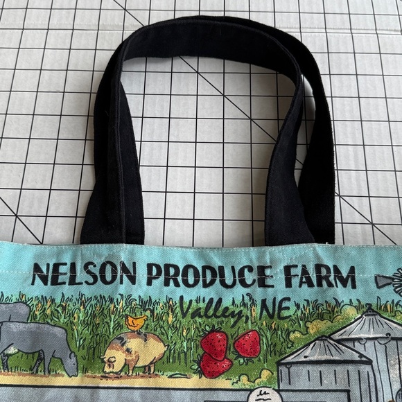Farmers Market Tote Bag – Nelson Produce Farm – Reusable Cotton Grocery Bag - Picture 4 of 8